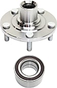 2017 Mitsubishi Outlander Sport SE - 2-Piece Kit Front, Driver or Passenger Side Wheel Hub, FWD, 5 Lugs, With Bearing,  Includes (1) Wheel Bearing and (1) Wheel Hub