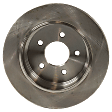 2-Wheel Set Rear Brake Disc and Pad Kit, Plain Surface 5 Lugs 294.89 mm, Includes (1) Brake Pad Set and (2) Brake Disc