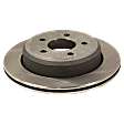 2-Wheel Set Rear Brake Disc and Pad Kit, Plain Surface 5 Lugs 294.89 mm, Includes (1) Brake Pad Set and (2) Brake Disc