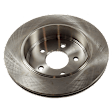 2-Wheel Set Rear Brake Disc and Pad Kit, Plain Surface 5 Lugs 294.89 mm, Includes (1) Brake Pad Set and (2) Brake Disc