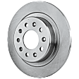 2-Wheel Set Rear Brake Disc and Pad Kit, Plain Surface 5 Lugs 288.04 mm, Includes (2) Disc and (1) Pad Set
