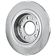 2-Wheel Set Rear Brake Disc and Pad Kit, Plain Surface 5 Lugs 288.04 mm, Includes (2) Disc and (1) Pad Set