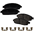 2006 Jeep Commander - 2-Wheel Set Front Brake Disc and Pad Kit, Plain Surface, 5 Lugs, 328 mm, 5.7L 8Cyl,  Includes (2) Disc and (1) Pad Set