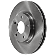 4-Piece Kit Front Brake Disc and Pad Kit, Plain Surface, 5 Lugs
