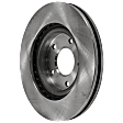 4-Piece Kit Front Brake Disc and Pad Kit, Plain Surface, 5 Lugs