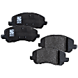 4-Piece Kit Front Brake Disc and Pad Kit, Plain Surface, 5 Lugs