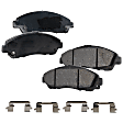 2-Wheel Set Front Brake Disc and Pad Kit, Plain Surface 6 Lugs 321 mm, Includes (2) Brake Disc and (1) Brake Pad Set