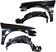 4-Piece Kit, Front, Driver and Passenger Side Fender, Includes (2) Fender and (2) Fender Liner