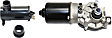2-Piece Kit Front Wiper Motor, New, Includes (1) Washer Pump and (1) Wiper Motor