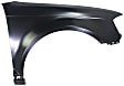 2009 Audi A3 - 2-Piece Kit Front, Passenger Side Fender, For Models Without Side Marker Light, Includes (1) Fender and (1) Fender Support