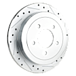 8-Piece Kit Front and Rear Brake Disc and Pad Kit, Cross-drilled and Slotted, 5 Lugs, Semi-Metallic, Pro-Line Series, Includes (4) Brake Disc and (2) Brake Pad Set