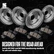 8-Piece Kit Front and Rear Brake Disc and Pad Kit, Cross-drilled and Slotted, 5 Lugs, Semi-Metallic, Pro-Line Series, Includes (4) Brake Disc and (2) Brake Pad Set