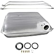 1957 Chevrolet Bel Air - 2-Piece Kit Galvanized Steel Fuel Tank, Coupe, Square Weld, Tank Only - Does Not Include Fuel Pump,25-1/4" x 25" x 8-1/4", Lock Ring Kit Included, 16 gallons / 61 liters, GAS, Includes (1) Fuel Tank and (2) Fuel Tank Strap