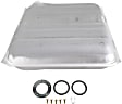 1957 Chevrolet Bel Air - 2-Piece Kit Galvanized Steel Fuel Tank, Coupe, Square Weld, Tank Only - Does Not Include Fuel Pump,25-1/4" x 25" x 8-1/4", Lock Ring Kit Included, 16 gallons / 61 liters, GAS, Includes (1) Fuel Tank and (2) Fuel Tank Strap