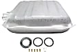 1957 Chevrolet Bel Air - 2-Piece Kit Galvanized Steel Fuel Tank, Coupe, Square Weld, Tank Only - Does Not Include Fuel Pump,25-1/4" x 25" x 8-1/4", Lock Ring Kit Included, 16 gallons / 61 liters, GAS, Includes (1) Fuel Tank and (2) Fuel Tank Strap
