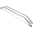 1957 Chevrolet Bel Air - 2-Piece Kit Galvanized Steel Fuel Tank, Coupe, Square Weld, Tank Only - Does Not Include Fuel Pump,25-1/4" x 25" x 8-1/4", Lock Ring Kit Included, 16 gallons / 61 liters, GAS, Includes (1) Fuel Tank and (2) Fuel Tank Strap