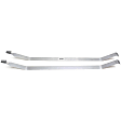 1957 Chevrolet Bel Air - 2-Piece Kit Galvanized Steel Fuel Tank, Coupe, Square Weld, Tank Only - Does Not Include Fuel Pump,25-1/4" x 25" x 8-1/4", Lock Ring Kit Included, 16 gallons / 61 liters, GAS, Includes (1) Fuel Tank and (2) Fuel Tank Strap