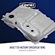 1998 Ford Mustang - 3-Piece Kit Fuel Tank, 15 gallons / 57 liters, GAS,  Includes (1) Fuel Tank and (2) Fuel Tank Strap
