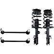 4-Piece Kit Front, Driver and Passenger Side Suspension Kit, Includes (2) Loaded Strut and (2) Sway Bar Link