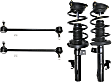 4-Piece Kit Front, Driver and Passenger Side Suspension Kit, Includes (2) Sway Bar Link and (2) Shock Absorber and Strut Assembly