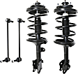 4-Piece Kit Front, Driver and Passenger Side Suspension Kit, Includes (2) Sway Bar Link and (2) Shock Absorber and Strut Assembly