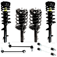 8-Piece Kit Front and Rear, Driver and Passenger Side Suspension Kit, Includes (4) Loaded Strut and (4) Sway Bar Link