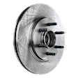 4-Wheel Set Front and Rear Brake Disc and Pad Kit, Plain Surface 6 Lugs Front-329.95 mm/Rear-347.98 mm Front-Ceramic/Rear-Semi-Metallic RWD Pro-Line Series, Includes (2) Pad Set and (4) Disc