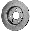 4-Wheel Set Front and Rear Brake Disc and Pad Kit, Plain Surface 7 Lugs Front-350.01 mm/Rear-347.98 mm Ceramic Pro-Line Series, Includes (4) Disc and (2) Pad Set