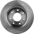 4-Wheel Set Front and Rear Brake Disc and Pad Kit, Plain Surface 7 Lugs Front-350.01 mm/Rear-347.98 mm Ceramic Pro-Line Series, Includes (4) Disc and (2) Pad Set