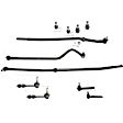 11-Piece Kit Track Bar - Direct Fit, 11-Piece Kit, Includes (1) Track Bar, (4) Tie Rod End, (2) Sway Bar Link and (4) Ball Joint