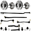 14-Piece Kit Front Suspension Kit, Includes (4) Ball Joint, (2) Brake Disc, (2) Sway Bar Link, (4) Tie Rod End, and (2) Wheel Hub