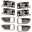 8-Piece Kit Front and Rear, Driver and Passenger Side, Door Handle Trim, Includes (4) Door Handle Trim and (4) Interior Door Handle