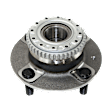 2-Wheel Set Rear Wheel Hub, 4 Lugs, With Bearing, Includes (2) Wheel Hub and (2) Wheel Bearing