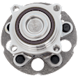2-Wheel Set Front and Rear Wheel Hub, 4 Lugs, With Bearing, Includes (2) Wheel Bearing and (2) Wheel Hub