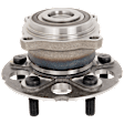 2-Wheel Set Front and Rear Wheel Hub, 4 Lugs, With Bearing, Includes (2) Wheel Bearing and (2) Wheel Hub