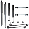 8-Piece Kit Front and Rear, Driver and Passenger Side Shock, Includes (4) Shock and (4) Sway Bar Link