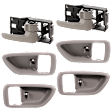 6-Piece Kit Front and Rear, Driver and Passenger Side, Door Handle Trim, Includes (4) Door Handle Trim and (2) Interior Door Handle