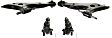 4-Piece Kit Front, Driver and Passenger Side, Lower Control Arm Kit, Includes (2) Ball Joint and (2) Control Arm