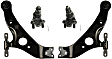 4-Piece Kit Front, Driver and Passenger Side, Lower Control Arm Kit, Includes (2) Ball Joint and (2) Control Arm