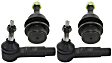 4-Piece Kit Front, Driver and Passenger Side Suspension Kit, Includes (2) Tie Rod End and (2) Ball Joint