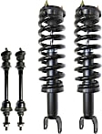 4-Piece Kit Front, Driver and Passenger Side Suspension Kit, Includes (2) Loaded Strut and (2) Sway Bar Link