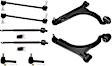 2008 Chrysler Pacifica - 8-Piece Kit Front, Driver and Passenger Side, Lower  Control Arm Kit, All Wheel Drive,  Includes (2) Control Arm, (2) Sway Bar Link, and (4) Tie Rod End