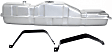 1991 GMC C3500 Sierra - 3-Piece Kit Fuel Tank, Engine Vin: N, Naturally Aspirated Cab & Chassis, Front of Rear Axle, 22 Gallon, 22 gallons / 83 liters, GAS,  Includes (1) Fuel Tank and (2) Fuel Tank Strap
