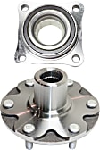 2-Piece Kit Front, Driver or Passenger Side Wheel Hub Kit with Wheel Bearing, Four Wheel Drive