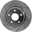 4-Wheel Set Front and Rear Brake Disc and Pad Kit, Cross-drilled and Slotted Front-329.95 mm/Rear-327.91 mm Pro-Line Series, Includes (4) Disc and (2) Pad Set