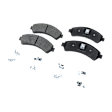4-Wheel Set Front and Rear Brake Disc and Pad Kit, Cross-drilled and Slotted, 5 Lugs, Ceramic, Pro-Line Series
