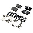 2006 Acura TSX - 4-Wheel Set Front and Rear Brake Disc and Pad Kit, Cross-drilled and Slotted, 5 Lugs, Front-299.97 mm/Rear-259.7 mm, Ceramic, Enginedesignationname: K24A2, Naturally Aspirated, GAS, 260 mm Rotor Diameter, 2.4L 4Cyl, Pro-Line Series