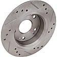2006 Acura TSX - 4-Wheel Set Front and Rear Brake Disc and Pad Kit, Cross-drilled and Slotted, 5 Lugs, Front-299.97 mm/Rear-259.7 mm, Ceramic, Enginedesignationname: K24A2, Naturally Aspirated, GAS, 260 mm Rotor Diameter, 2.4L 4Cyl, Pro-Line Series