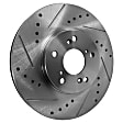 2006 Acura TSX - 4-Wheel Set Front and Rear Brake Disc and Pad Kit, Cross-drilled and Slotted, 5 Lugs, Front-299.97 mm/Rear-259.7 mm, Ceramic, Enginedesignationname: K24A2, Naturally Aspirated, GAS, 260 mm Rotor Diameter, 2.4L 4Cyl, Pro-Line Series