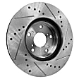 2006 Acura TSX - 4-Wheel Set Front and Rear Brake Disc and Pad Kit, Cross-drilled and Slotted, 5 Lugs, Front-299.97 mm/Rear-259.7 mm, Ceramic, Enginedesignationname: K24A2, Naturally Aspirated, GAS, 260 mm Rotor Diameter, 2.4L 4Cyl, Pro-Line Series